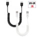 3.3ft / 1M (Max.) Coil Stretchable USB USB-A Male to USB-A Male Extension Cable 3.3ft / 1M (Max.) Coil Stretchable USB USB-A Male to USB-A Male Extension Cable