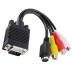 2-in-1 VGA / SVGA to S-Video and 3 RCA Composite AV TV Out Adapter 2-in-1 VGA / SVGA to S-Video and 3 RCA Composite AV TV Out Adapter