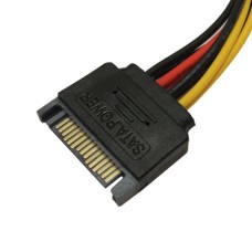 SATA (15Pin) Male to IDE (4-Pin Molex) Female Power Extension Cable SATA (15Pin) Male to IDE (4-Pin Molex) Female Power Extension Cable