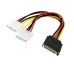 SATA (15Pin) Male to IDE (4-Pin Molex) Female Power Extension Cable SATA (15Pin) Male to IDE (4-Pin Molex) Female Power Extension Cable