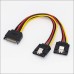 SATA (15Pin) Male to Dual SATA (15Pin) Female Power Splitter Cable SATA (15Pin) Male to Dual SATA (15Pin) Female Power Splitter Cable