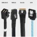 Mini SAS to 4 SATA Spitter Cable, 36 Pin SFF 8087 Host/Controller to 7 Pin SATA Target/Backplane, Compatible with PERC H310, RAID Controller Mini SAS to 4 SATA Spitter Cable, 36 Pin SFF 8087 Host/Controller to 7 Pin SATA Target/Backplane, Compatible with PERC H310, RAID Controller