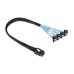 Mini SAS to 4 SATA Spitter Cable, 36 Pin SFF 8087 Host/Controller to 7 Pin SATA Target/Backplane, Compatible with PERC H310, RAID Controller Mini SAS to 4 SATA Spitter Cable, 36 Pin SFF 8087 Host/Controller to 7 Pin SATA Target/Backplane, Compatible with PERC H310, RAID Controller