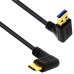 25cm Right Angle USB-A male to USB-C male (Running Speed USB 3.0) Data and Charge Cable 25cm Right Angle USB-A male to USB-C male (Running Speed USB 3.0) Data and Charge Cable