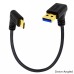 25cm Right Angle USB-A male to USB-C male (Running Speed USB 3.0) Data and Charge Cable 25cm Right Angle USB-A male to USB-C male (Running Speed USB 3.0) Data and Charge Cable