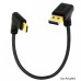25cm Right Angle USB-A male to USB-C male (Running Speed USB 3.0) Data and Charge Cable 25cm Right Angle USB-A male to USB-C male (Running Speed USB 3.0) Data and Charge Cable