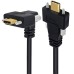 Dual Screw Locking Panel Mount USB-C Male to Dual Screw Locking Panel Mount USB-C Male Extension Cable