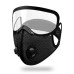 Dust Face Mask with Replaceable Filter and Anti-Fog Lens for Sports / Outdoor / Workouts