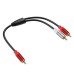 3.5mm Stereo Male to 2 RCA Male Y Adapter 3.5mm Stereo Male to 2 RCA Male Y Adapter