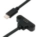 Flat Panel Mount USB-C Female to USB-C male Extender Cable Flat Panel Mount USB-C Female to USB-C male Extender Cable