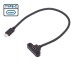 Flat Panel Mount USB-C Female to USB-C male Extender Cable Flat Panel Mount USB-C Female to USB-C male Extender Cable