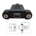 28mm pitch Panel Mount USB2.0 Mini 5Pin Female to Type-C USB-C Male Power / Data Cable 28mm pitch Panel Mount USB2.0 Mini 5Pin Female to Type-C USB-C Male Power / Data Cable