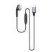 USB-C Audio to Mono Single Earbud Headset with Microphone (Handsfree) USB-C Audio to Mono Single Earbud Headset with Microphone (Handsfree)