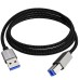 USB 3.0 Cable, Male USB A to Male USB B | USB-A to USB-B Cable, 5M USB 3.0 Cable, Male USB A to Male USB B | USB-A to USB-B Cable, 5M