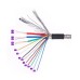 Right-Angled 90-Degree DB-15 VGA Male to Female Straight Thru Cable Right-Angled 90-Degree DB-15 VGA Male to Female Straight Thru Cable