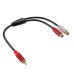 3.5mm Stereo Male to 2 RCA Female Y Adapter 3.5mm Stereo Male to 2 RCA Female Y Adapter