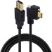 USB 3.0 Type A to Right Angle and Single Screw Locking Panel Mount USB Type C Cable USB 3.0 Type A to Right Angle and Single Screw Locking Panel Mount USB Type C Cable