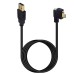 USB 3.0 Type A to Right Angle and Single Screw Locking Panel Mount USB Type C Cable USB 3.0 Type A to Right Angle and Single Screw Locking Panel Mount USB Type C Cable