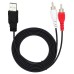 USB to 2 RCA Audio Cable for DVD Player, Speaker, Power Amplifier USB to 2 RCA Audio Cable for DVD Player, Speaker, Power Amplifier