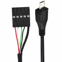 USB 2.0 Mini 5Pin Male to (for Dupont) 9Pin Female Pitch 2.54 USB header PCB Motherboard Cable USB 2.0 Mini 5Pin Male to (for Dupont) 9Pin Female Pitch 2.54 USB header PCB Motherboard Cable