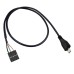 USB 2.0 Mini 5Pin Male to (for Dupont) 9Pin Female Pitch 2.54 USB header PCB Motherboard Cable USB 2.0 Mini 5Pin Male to (for Dupont) 9Pin Female Pitch 2.54 USB header PCB Motherboard Cable