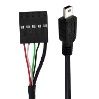 USB 2.0 Micro 5Pin Male to (for Dupon) 9Pin Female Pitch 2.54 USB header PCB Motherboard Cable USB 2.0 Micro 5Pin Male to (for Dupon) 9Pin Female Pitch 2.54 USB header PCB Motherboard Cable