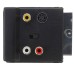 21P SCART male to 21P SCART female / 3RCA + S-Video Converter with IN/Out Switch