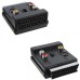 21P SCART male to 21P SCART female / 3RCA + S-Video Converter with IN/Out Switch