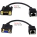 VGA (D-Sub 15) Extension Over IP | CAT5e / Cat6 RJ45 Ethernet Extender Adapter for VGA Monitors VGA (D-Sub 15) Extension Over IP | CAT5e / Cat6 RJ45 Ethernet Extender Adapter for VGA Monitors