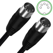 DIN 5-Pin Male to DIN 5-Pin Male Professional Controller Interface Audio Cable