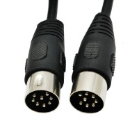 DIN 8-Pin Male to DIN 8-Pin Male Professional Controller Interface Audio Cable DIN 8-Pin Male to DIN 8-Pin Male Professional Controller Interface Audio Cable