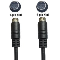 S-Video Mini DIN 9PIN (Separate Video) male to male cable S-Video Mini DIN 9PIN (Separate Video) male to male cable