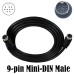 S-Video Mini DIN 9PIN (Separate Video) male to male cable