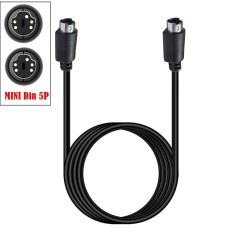 S-Video Mini DIN 5PIN (Separate Video) male to S-Video male cable
