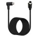 Right-Angle S-Video Mini DIN 4PIN (Separate Video) male to Straight S-Video male cable