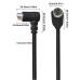 Right-Angle S-Video Mini DIN 5PIN (Separate Video) male to Straight S-Video male cable Right-Angle S-Video Mini DIN 5PIN (Separate Video) male to Straight S-Video male cable