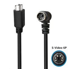 Right-Angle S-Video Mini DIN 6PIN (Separate Video) male to Straight male cable Right-Angle S-Video Mini DIN 6PIN (Separate Video) male to Straight male cable