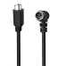 Right-Angle S-Video Mini DIN 6PIN (Separate Video) male to Straight male cable Right-Angle S-Video Mini DIN 6PIN (Separate Video) male to Straight male cable