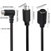 Right-Angle S-Video Mini DIN 6PIN (Separate Video) male to Straight male cable Right-Angle S-Video Mini DIN 6PIN (Separate Video) male to Straight male cable