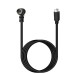 Right-Angle S-Video Mini DIN 6PIN (Separate Video) male to Straight male cable Right-Angle S-Video Mini DIN 6PIN (Separate Video) male to Straight male cable