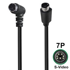 Right-Angle S-Video Mini DIN 7PIN (Separate Video) male to Straight male cable Right-Angle S-Video Mini DIN 7PIN (Separate Video) male to Straight male cable