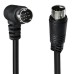 Right-Angle S-Video Mini DIN 9PIN (Separate Video) male to Straight male cable Right-Angle S-Video Mini DIN 9PIN (Separate Video) male to Straight male cable