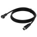 Right-Angle S-Video Mini DIN 9PIN (Separate Video) male to Straight male cable Right-Angle S-Video Mini DIN 9PIN (Separate Video) male to Straight male cable