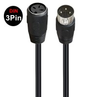 3 Pin DIN Male Plug to 3 Pin DIN Female Cable 3 Pin DIN Male Plug to 3 Pin DIN Female Cable