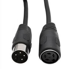 4 Pin DIN Male Plug to 4 Pin DIN Female Cable
