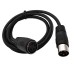 4 Pin DIN Male Plug to 4 Pin DIN Female Cable