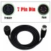 7 Pin DIN Male Plug to 7 Pin DIN Female Cable