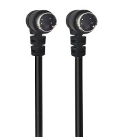 Dual 90 Degree Right Angle S-Video 4PIN (Separate Video) male to male cable Dual 90 Degree Right Angle S-Video 4PIN (Separate Video) male to male cable