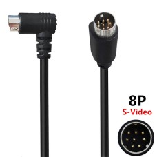 Dual 90 Degree Right Angle S-Video 8PIN (Separate Video) male to male cable Dual 90 Degree Right Angle S-Video 8PIN (Separate Video) male to male cable