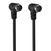 Dual 90 Degree Right Angle S-Video 9PIN (Separate Video) male to male cable Dual 90 Degree Right Angle S-Video 9PIN (Separate Video) male to male cable